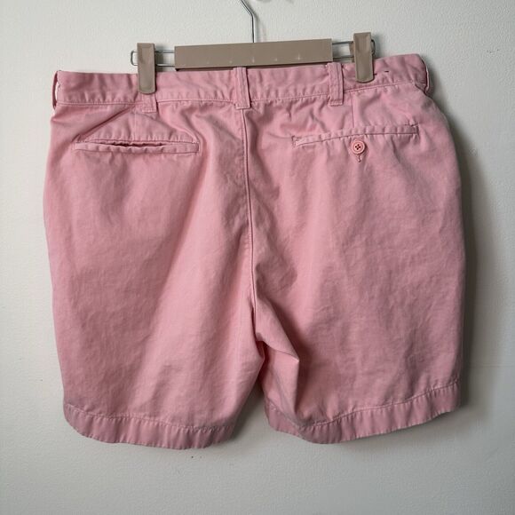 J. Crew Lot 2 Men's Flat Front Staton Chino Shorts Size 35 7" Inseam Blue & Pink - Picture 8 of 11